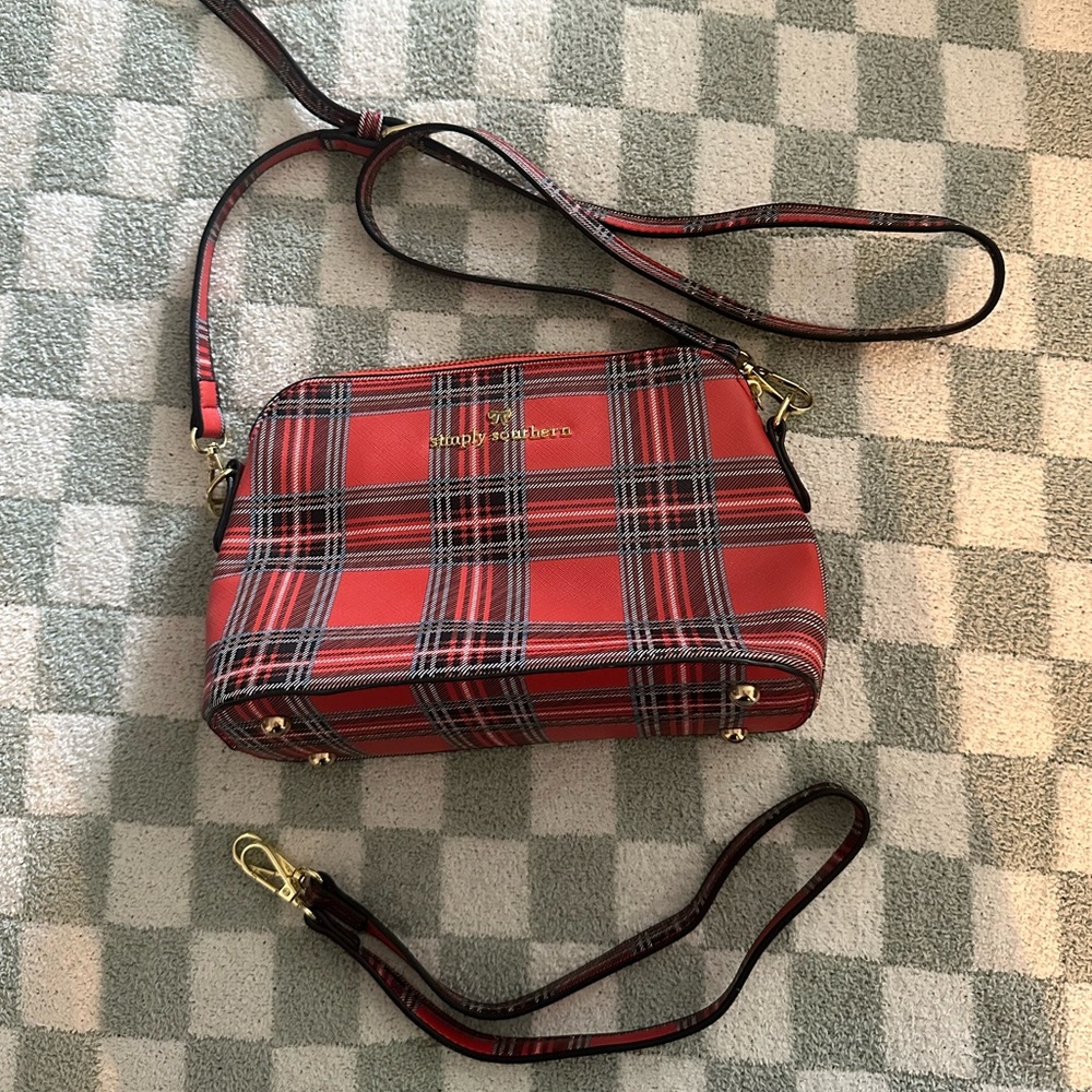 Simply Southern plaid crossbody bag